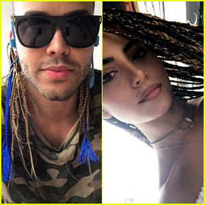 Shadowhunters' Emeraude Toubia & Prince Royce Get Their Hair Braided Together While on Vacation