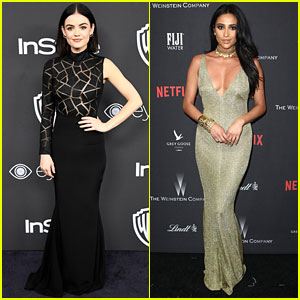 Lucy Hale & Shay Mitchell Get All Glam for Golden Globes Parties 2017!