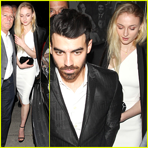 Sophie Turner & Boyfriend Joe Jonas Hit CAA's Golden Globes Party