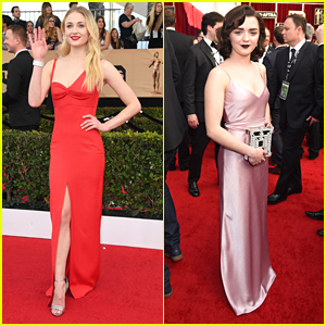 Sophie Turner & Maisie Williams Get Their Glam On for SAG Awards 2017