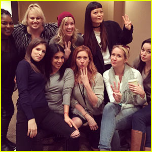 The 'Pitch Perfect 3' Ladies Strike a Pose from Day One on Set!