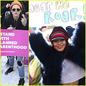 Vanessa Hudgens & Kristen Stewart Stand Up For Women's Rights