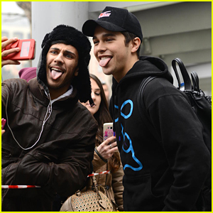 Austin Mahone Meets With Fans Ahead of Dolce & Gabbana Milan Fashion Show Performance