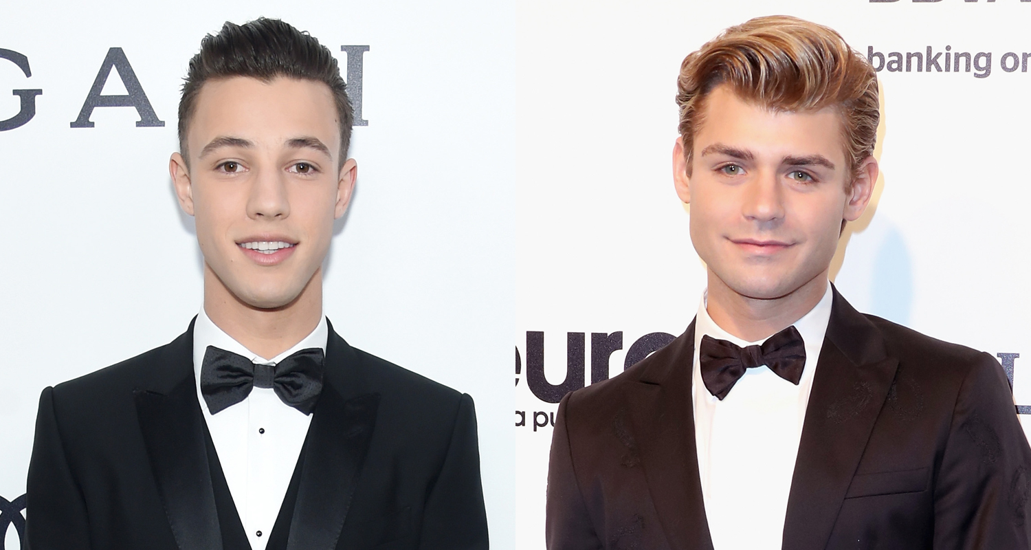 Cameron Dallas Sports Super Short Haircut For Elton John’s Oscars 2017 Bash
