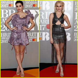 Charli XCX & Pixie Lott Rock the Red Carpet at 2017 Brit Awards