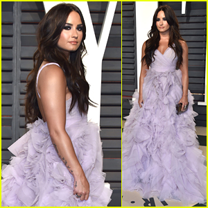 Demi Lovato Wears Ruffles To Oscar Party & We're Obsessed!