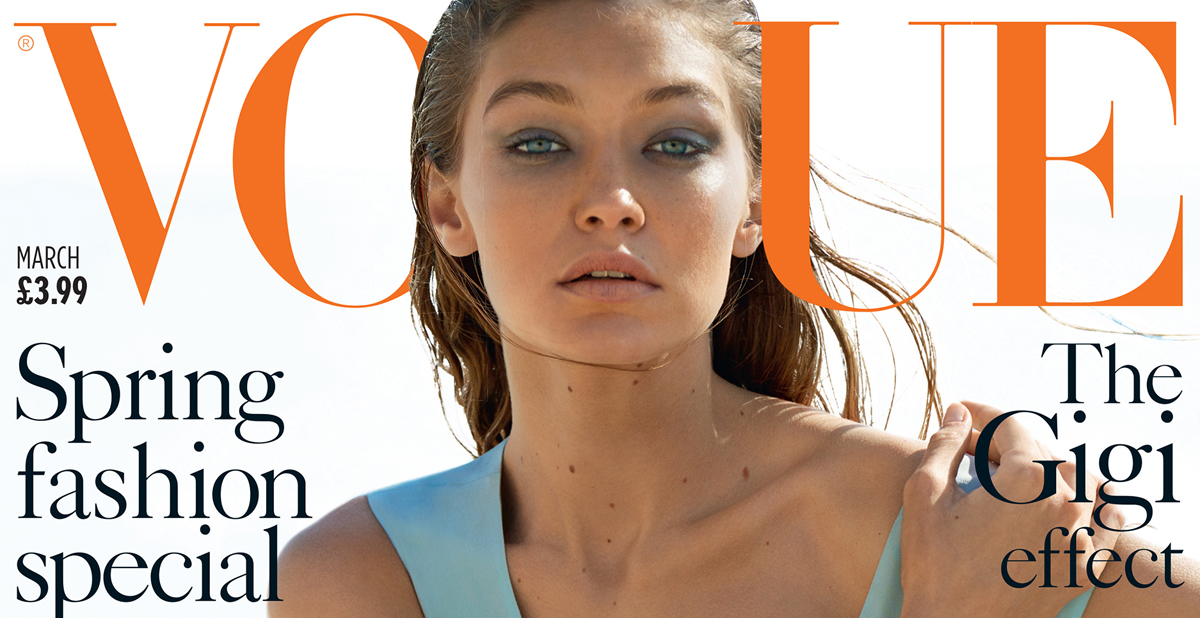 Gigi Hadid Tells ‘british Vogue She Cant Stay Awake During Movies Gigi Hadid Magazine 