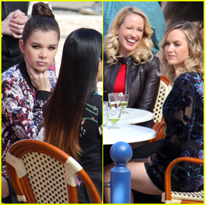 Hailee Steinfeld Celebrates Her Girlfriends on the 'Pitch Perfect 3' Set