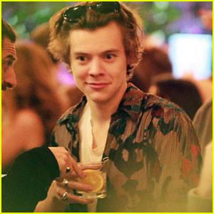 Harry Styles Parties With Pals For His 23rd Birthday