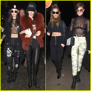 Kendall Jenner, Bella Hadid, Stella Maxwell & Taylor Hill Have Girls Night In London!