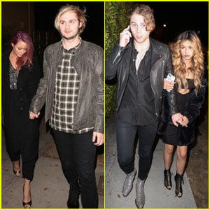 5SOS's Michael Clifford & Luke Hemmings Party With Girlfriends For Grammys Weekend 2017