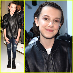 Millie Bobby Brown Sits Front Row at Calvin Klein Collection Show in NYC!