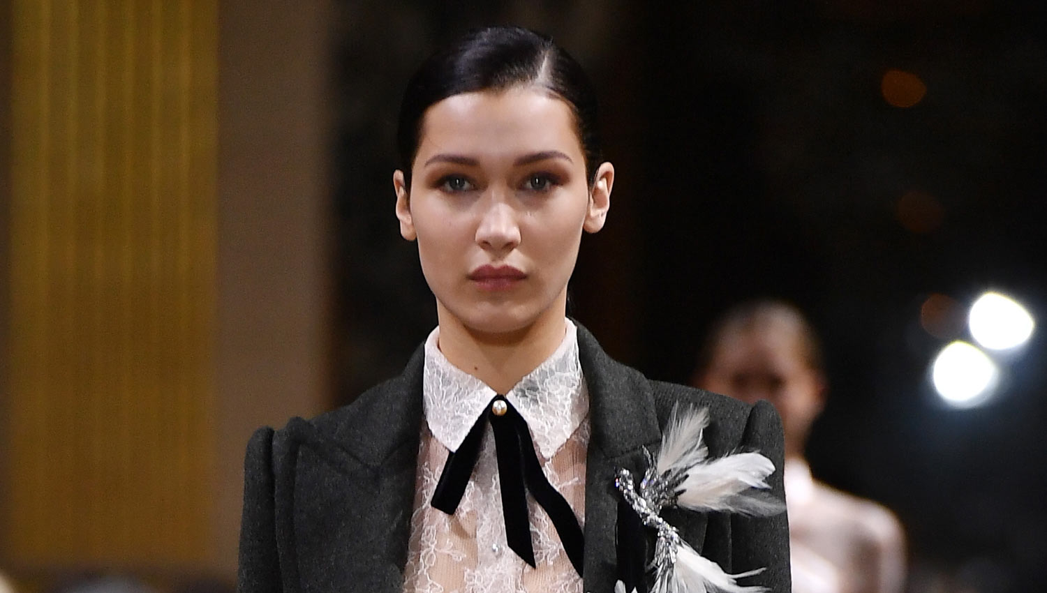 Bella Hadid Hits the ‘Lanvin’ Runway During Paris Fashion Week