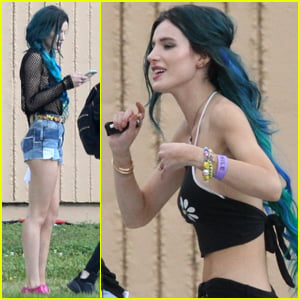 Bella Thorne Bares Some Midriff On 'Assassination Nation' Set in New Orleans