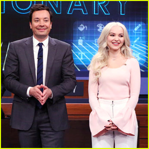 Watch Dove Cameron Play Virtual Reality Pictionary With Jimmy Fallon!