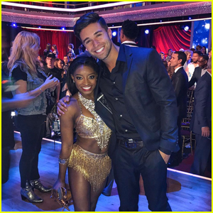Jake Miller Roots On Pal Simone Biles at 'DWTS'!