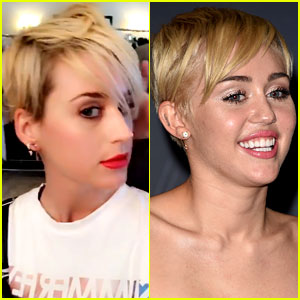 Katy Perry's New Haircut Reminds Us of Miley Cyrus!