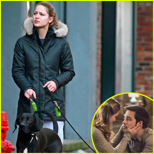 Melissa Benoist Walks Her 'Supergirl' Co-Star Chris Wood's Dog in Vancouver!