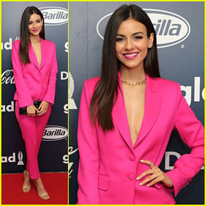 Victoria Justice Believes in the Power of Pink at GLAAD's Rising Stars Luncheon