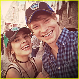 Calum Worthy & Celesta Deastis Celebrated Their Anniversary at The Wizarding World of Harry Potter