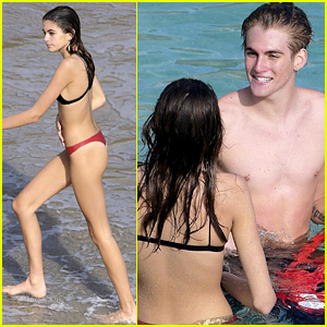 Kaia Gerber & Brother Presley Hit the Waves in St. Barts