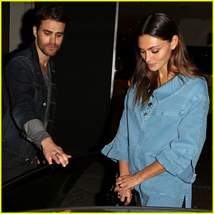 Paul Wesley Gets the Door for Ex Phoebe Tonkin During Night Out