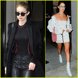 Gigi & Bella Hadid Step Out Separately in Different Parts of the World