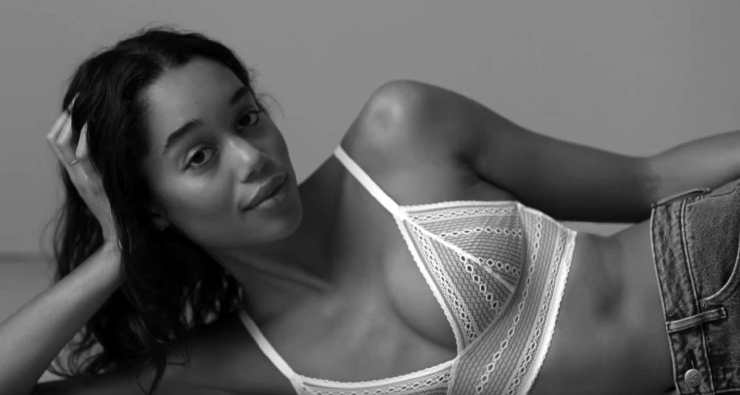 Laura Harrier Shows Off Her Calvins in New Underwear Campaign Laura Harrier Just Jared Jr