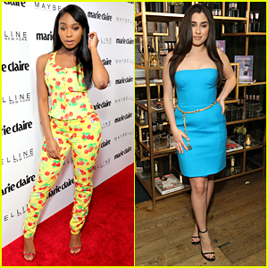 Fifth Harmony's Normani Kordei & Lauren Jauregui Step Out For Marie Claire's Fresh Faces Party