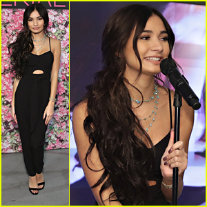 Pia Mia Shows Off New Brunette Hair at Material Girl Fan Event