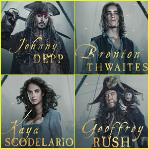 Brenton Thwaites & Kaya Scodelario Star in New 'Pirates of the Caribbean 5' Posters