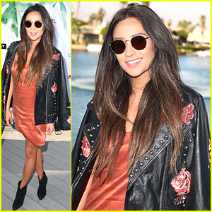 Shay Mitchell's Desert Rose Inspired Leather Jacket Is Everything We Want!