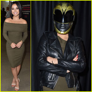 Becky G Casually Shows Up to an Event Wearing Her Power Rangers Helmet