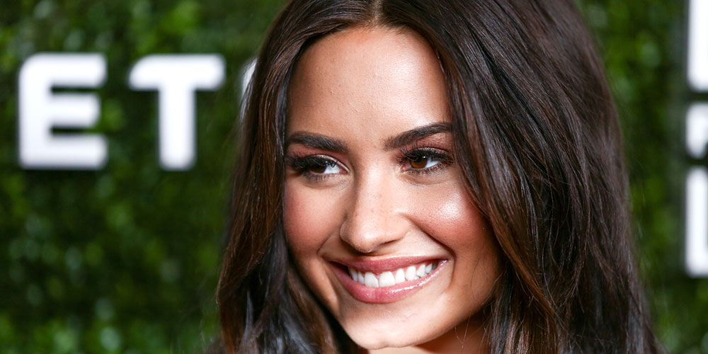 Demi Lovato Shows Off Her Romantic, Floral Side in Strapless Dress ...