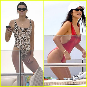 Kendall Jenner Rocks a Leopard Print One-Piece in Cannes!