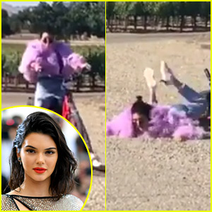 Ouch! Kendall Jenner Fell Off Her Bike & It Was All Caught on Video