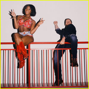 Normani Kordei & Val Chmerkovskiy Get Silly in 'DWTS' Backstage Pics