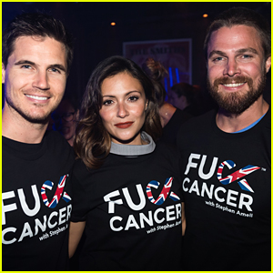 Italia Ricci, Robbie & Stephen Amell Host First F Cancer Event in London
