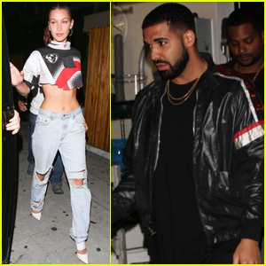 Bella Hadid Attends Drake's Party at The Nice Guy!