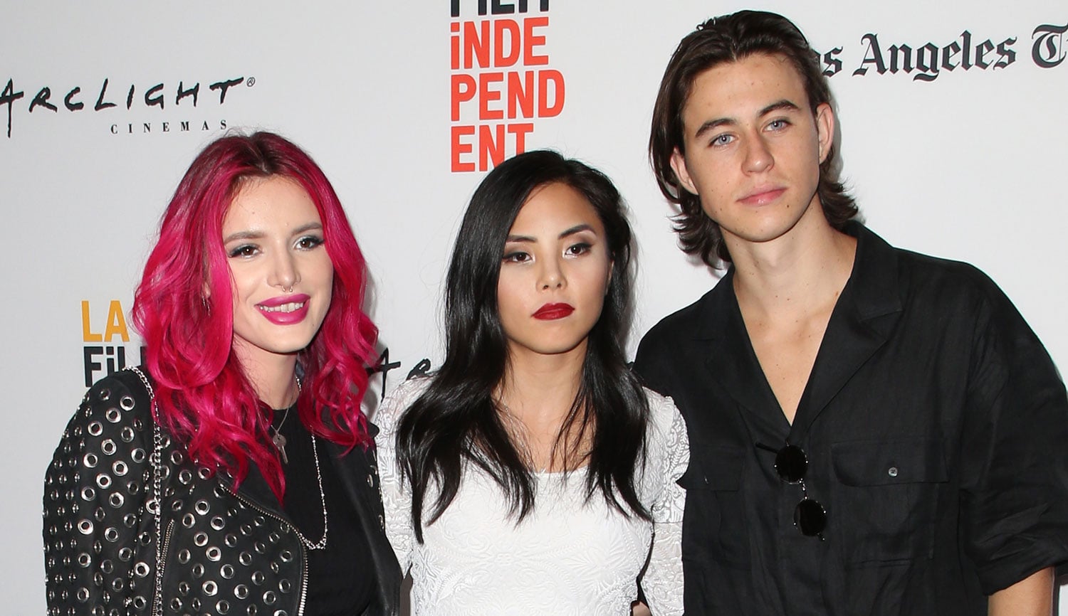 Bella Thorne Brings Her Bright Pink Hair to ‘You Get Me’ Screening