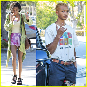 Willow & Jaden Smith Flash Some Hand Signs for the Cameras
