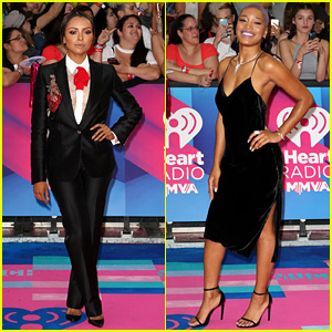 Kat Graham Suits Up for iHeartRadio MMVAs with Keke Palmer!