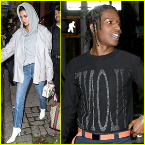 Kendall Jenner & A$AP Rocky Wear Matching Bling on Their Ring Fingers