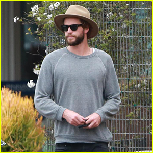 Liam Hemsworth Looks Adorable in His Hat While Out With Family