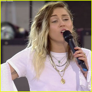 Miley Cyrus Gets Emotional During 'Inspired' Performance at One Love Manchester' (Video)