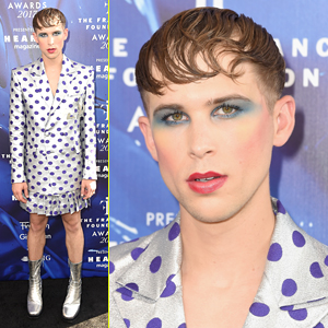 Tommy Dorfman's Makeup is On Point at the Fragrance Foundation Awards