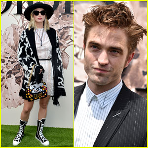 Jennifer Lawrence & Robert Pattinson Celebrate at Dior's Paris Show