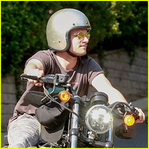 Josh Hutcherson Enjoys Holiday Weekend With Bike Ride