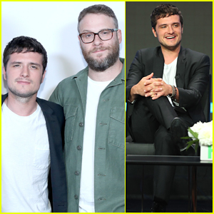 Josh Hutcherson & Seth Rogen Step Out to Promote 'Future Man' in Beverly Hills