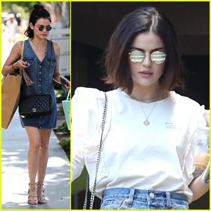 Lucy Hale Wears The Most Perfect Jean Dress Ever!